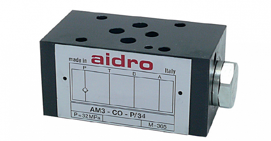 Обратные клапаны модульного монтажа в линии P, AM3-CO-P/34